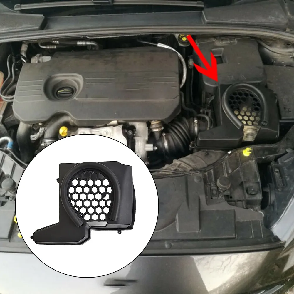 

1pcCar Escape Air-Cleaner Durable Car-Escape Airleaner Assemblies - Black Hood Air Box Intake Filter Vent Cover Trim For Ford