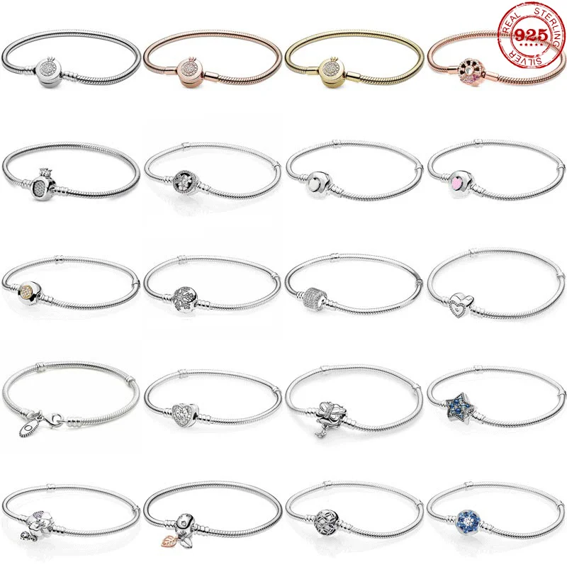 Превосходный браслет из серебра 925 пробы оригинальный стиль продажа |