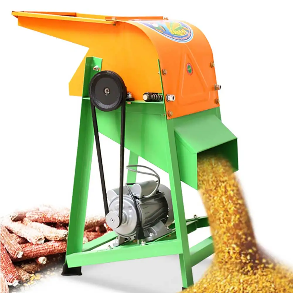 

Electric corn threshing machine Household small full-automatic pulverizer Large corn peeler