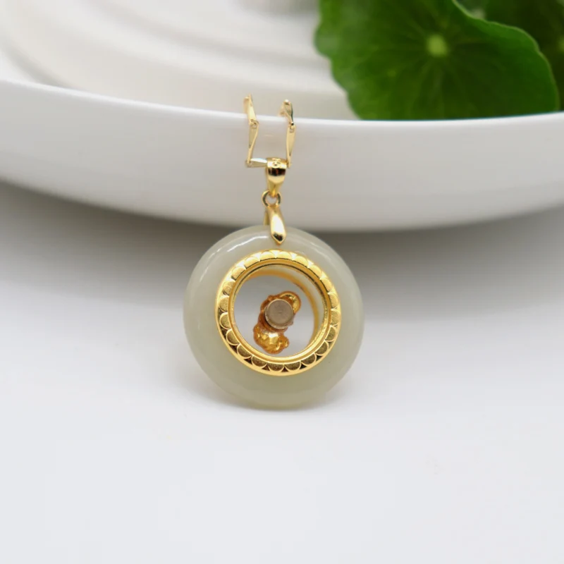 Danceable Подвеска для мужчин и женщин круглый сексуальный полый дизайн 24K золото