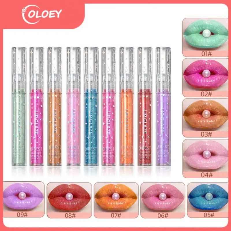 

Waterproof Non-stick Cup Colorful Liquid Lipstick Mermaid Lip Glaze Moisturizing Shimmer Shiny Lipgloss 9 Colors Lips Makeup