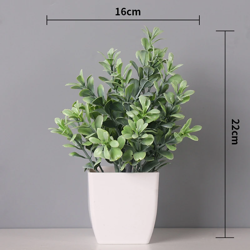 1 шт. искусственное бонсай зеленое растение Магнолия трава Горшечное для дома