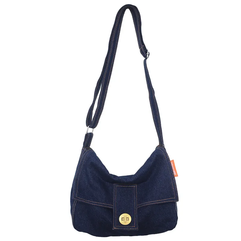 Denim Women's Bag 2022 Trend Big Shopping Eco Bag Jeans Flap Shoulder Bags Casual Female Handbags Large Capacity Crossbody Bags