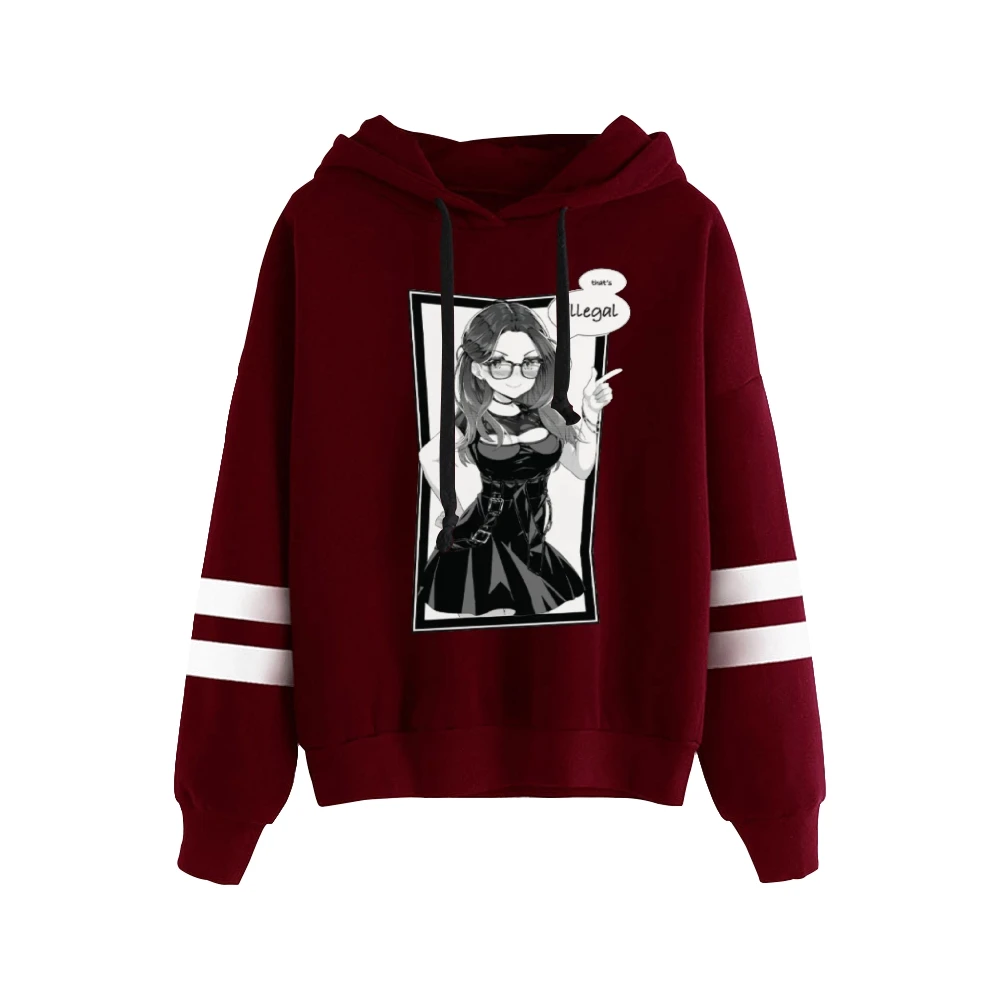 

Худи Newin SSSniperWolf that's нелегальное, Женская Толстовка без карманов, параллельные рукава, уличная одежда для мужчин и женщин, Свитшот y2k