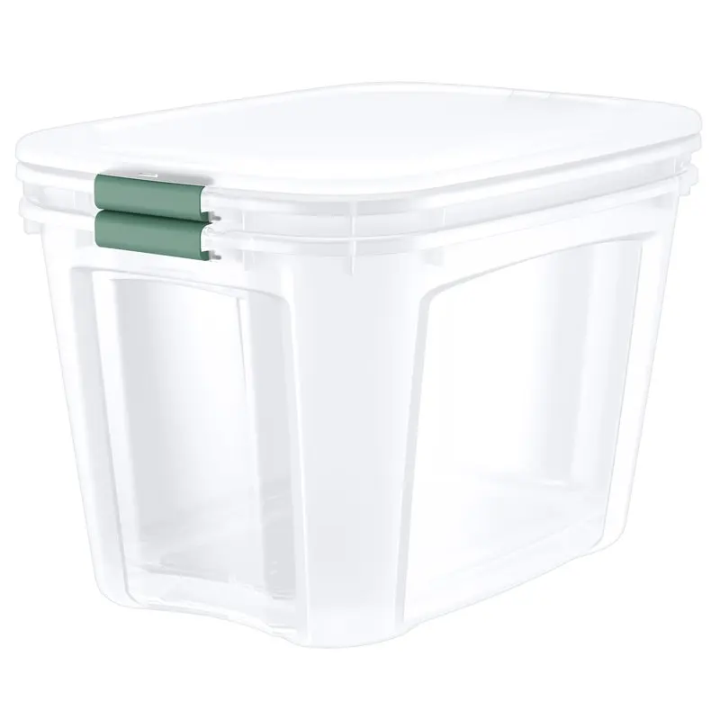 

Quart Clear Plastic Thyme Latches Clear Lid Tote Set of 2