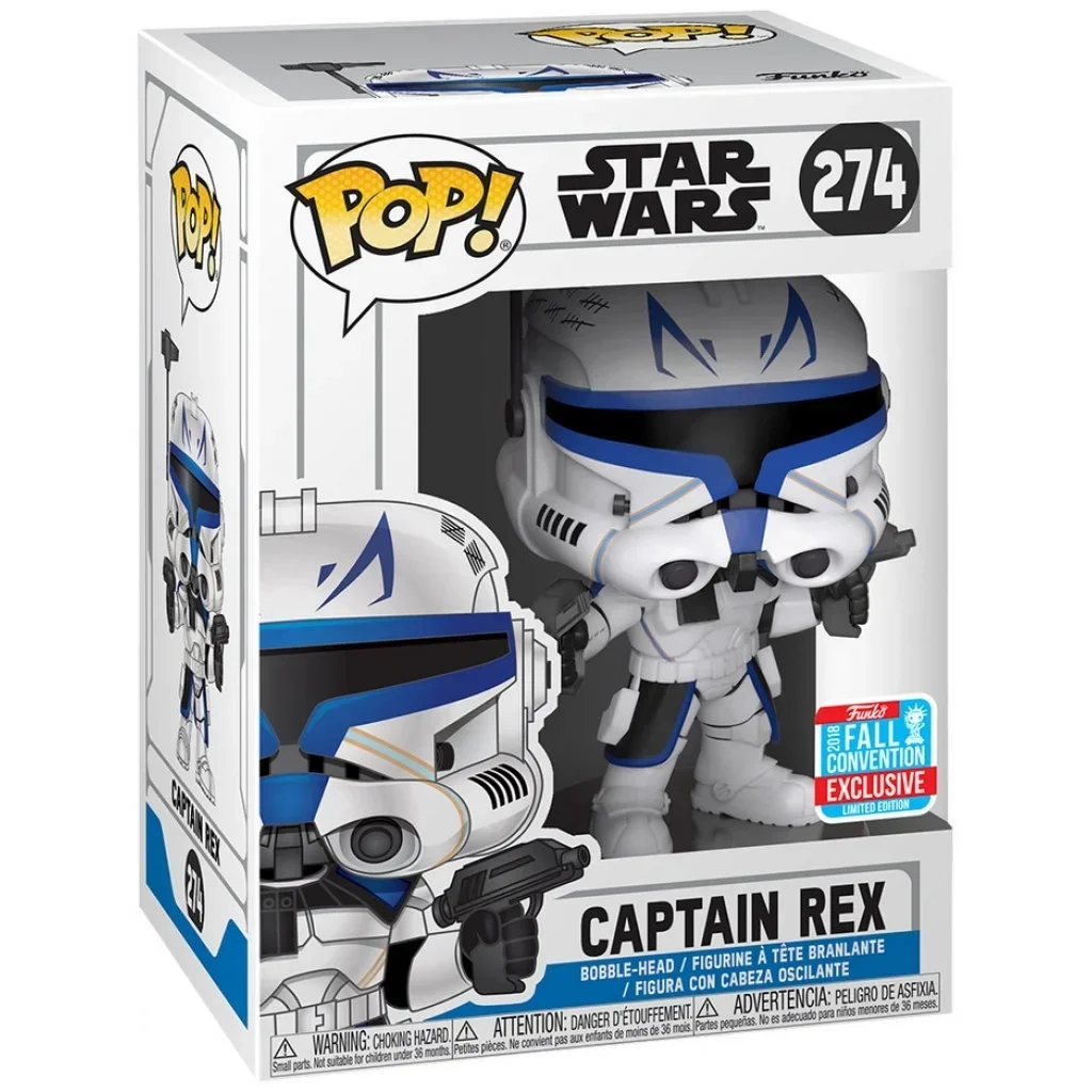 НОВЫЙ Funko POP Звездные войны Капитан Рекс 274 # Виниловая фигурка конвенция падения