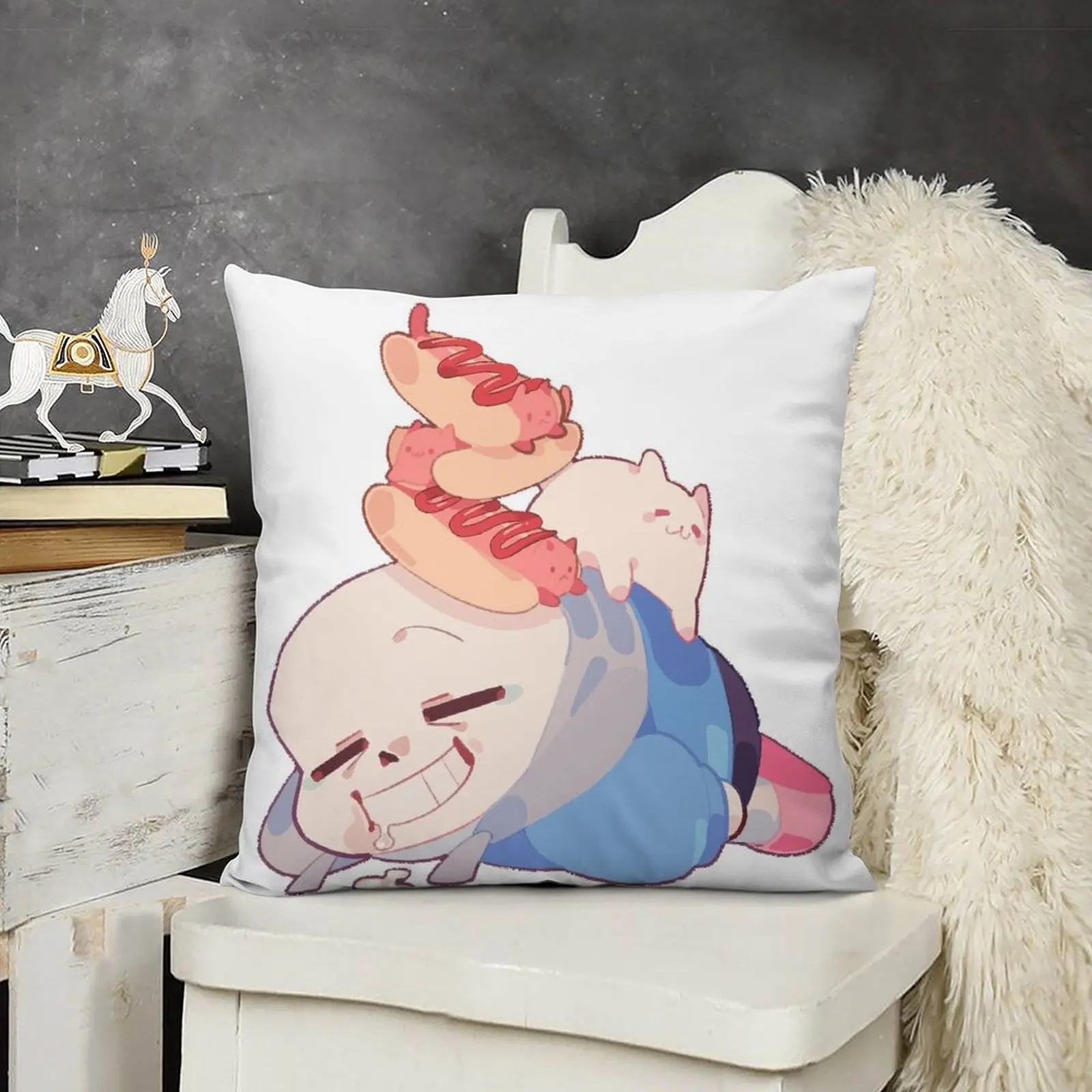 Наволочки для диванных подушек с изображением котов гостиной