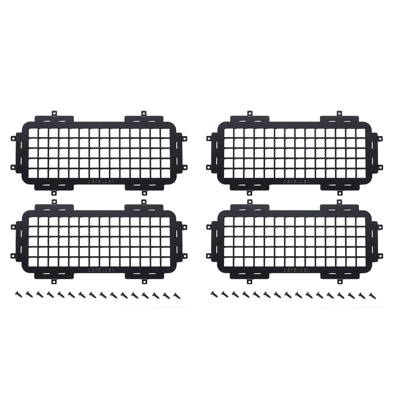 

2X For MN D90 D99S MN99S 1/12 RC Car Upgrade Parts Metal Stereoscopic Window Mesh Protective Net Accessories