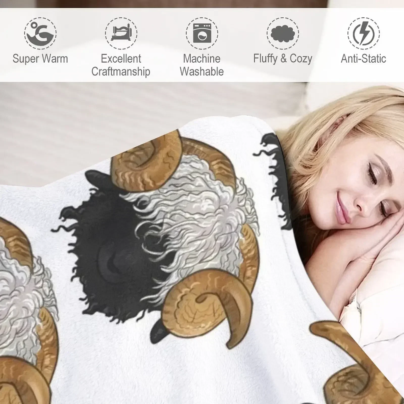 Valais Blacknose овечье одеяло среда для малышей гигантский диван декоративные одеяла