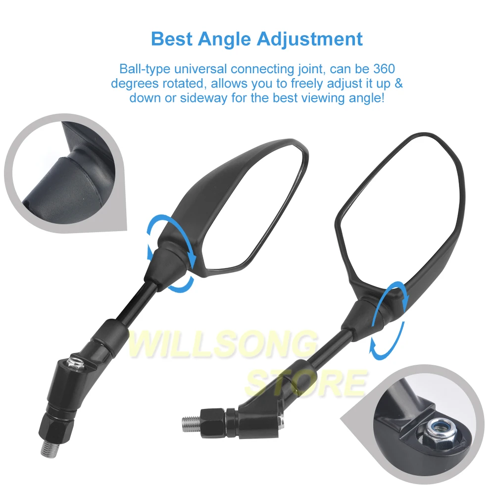 

Боковое зеркало заднего вида для YAMAHA XJ6N XJR 1200/1300 XJR1200 XJR1300 регулируемые аксессуары для мотоциклов E9