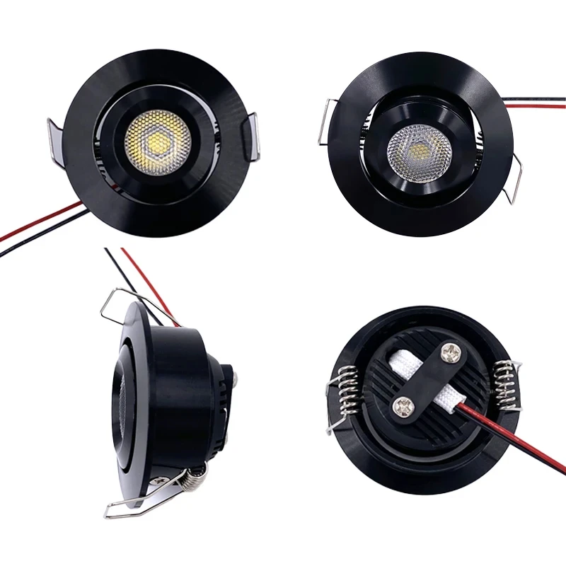 4/6/8 шт. 12 В постоянного тока мини-светодиодные прожекторы 3 Вт регулируемые