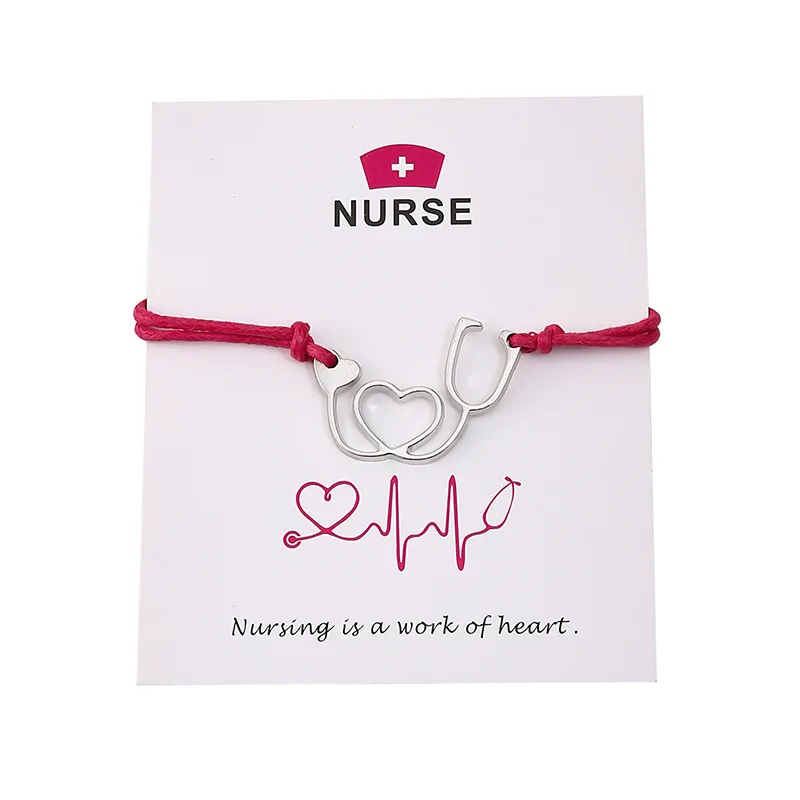 Креативный браслет для женщин из нержавеющей стали Doctor подвеска-стетоскоп