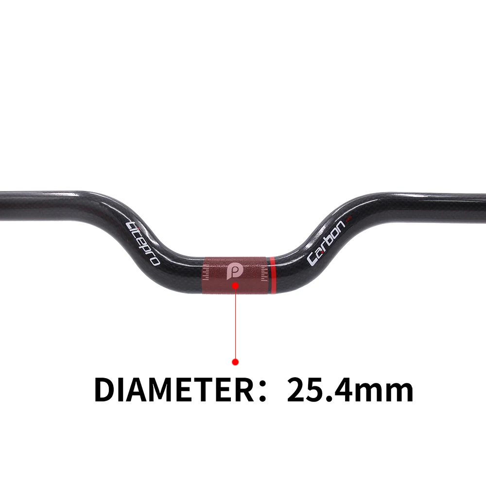 Складной руль Litepro R-0deg 3K Carbon 25 4 мм