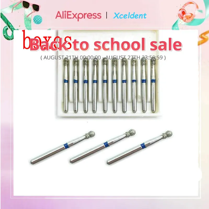 

Dental Diamond Burs Ball Collar Type Bc Series dental high speed handpiece burs 50pcs BC43/BC42/BC32/BC31