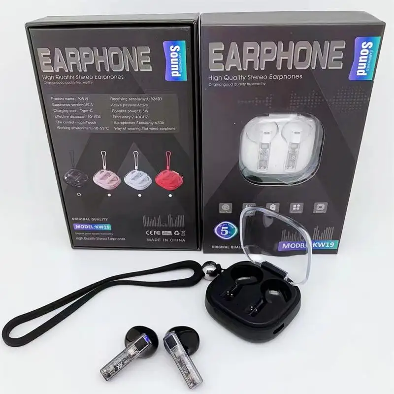 

With Mic Earbuds True Wireless Noise Reduction Tws Earphones Low Delay Transparent Headphone For Xiaomi Huawei