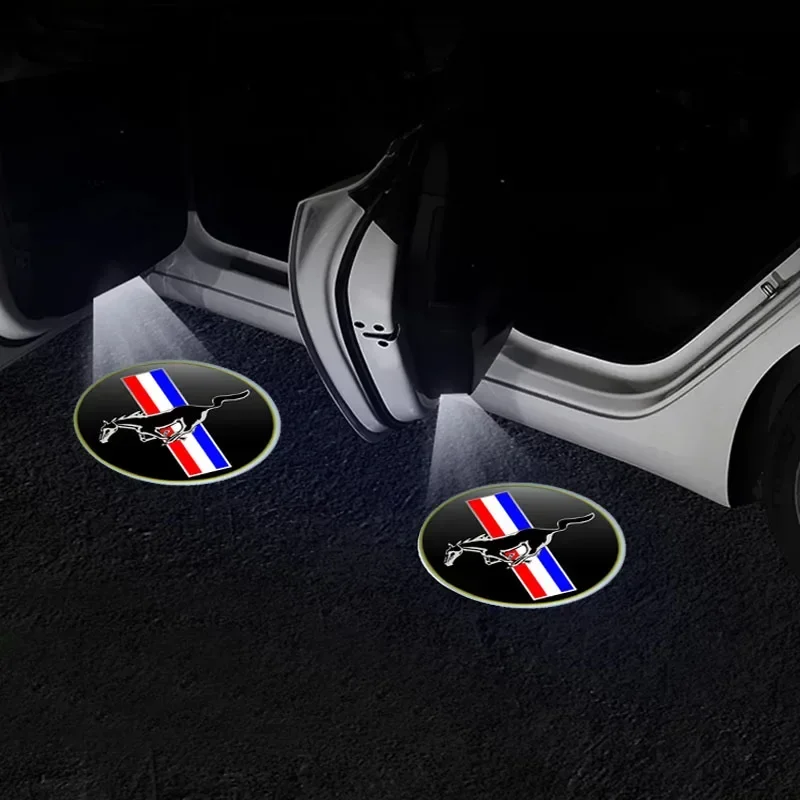 Автомобильная дверь 3D беспроводной проектор лампа HD приветственные огни