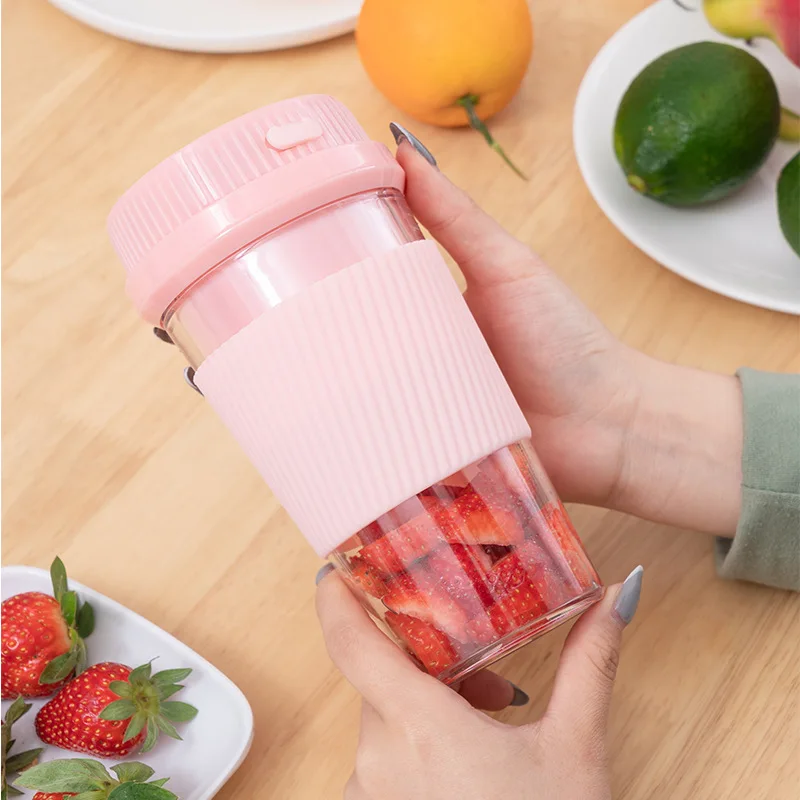 

Electric Juicer Blender USB Rechargeable Fruit Mixer Cup Smoothie Maker Multi-Function Food Processor Machine