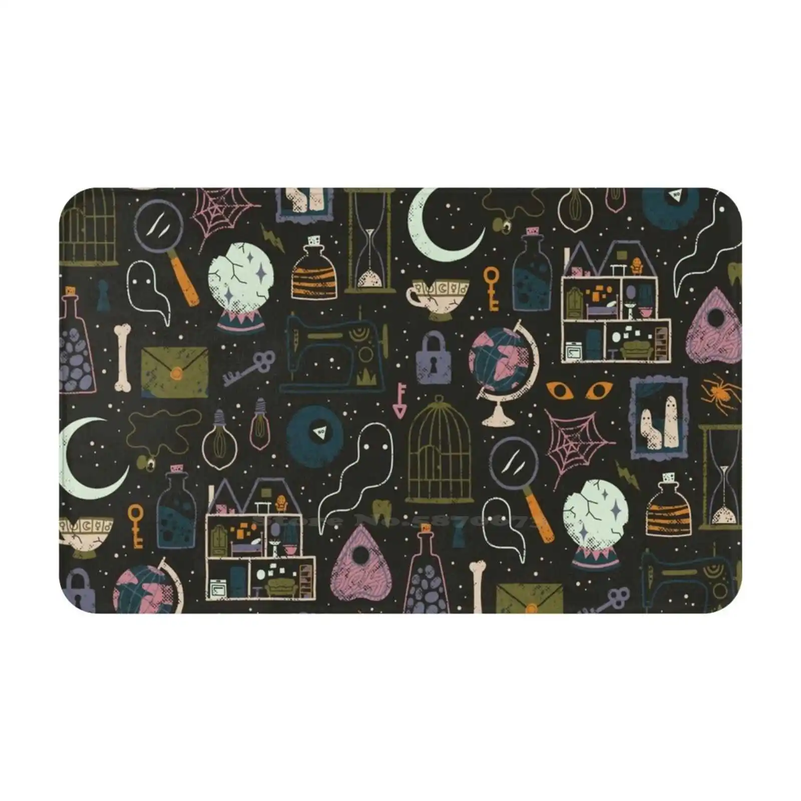 Мягкая подушка для дома и автомобиля с привидениями чердак коврик двери узор