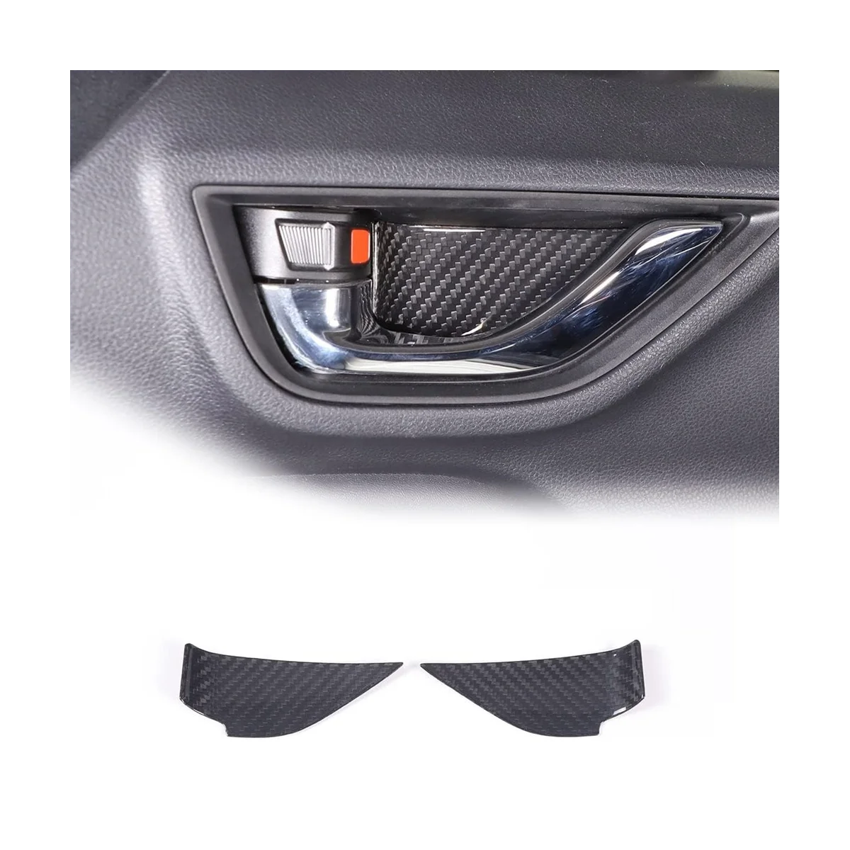 Накладка на внутреннюю ручку автомобиля из углеродного волокна для Subaru BRZ 2022