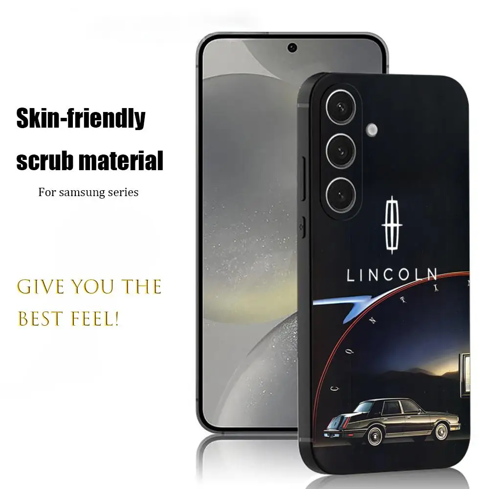 Автомобильный чехол для телефона L-linc-olnS SX Samsung Galaxy S25 S24 S23 S22 S21 S20 Plus Ultra Note20 мягкий