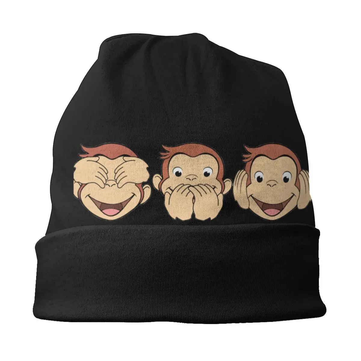 Шапка-бини в винтажном стиле для мужчин и женщин теплый вязаный головной убор с