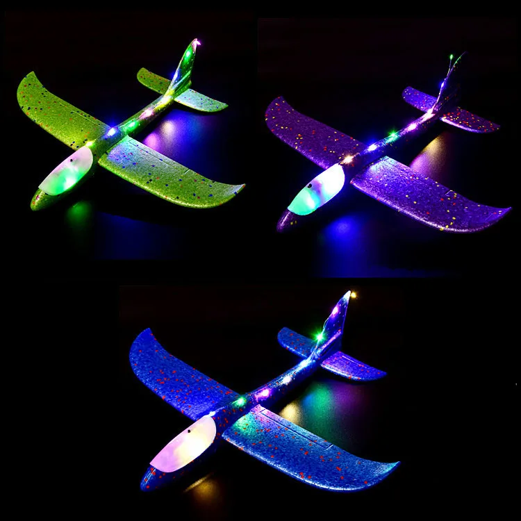 

Самолет-планер детский, модель летающего самолета со светодиодной подсветкой, подарок