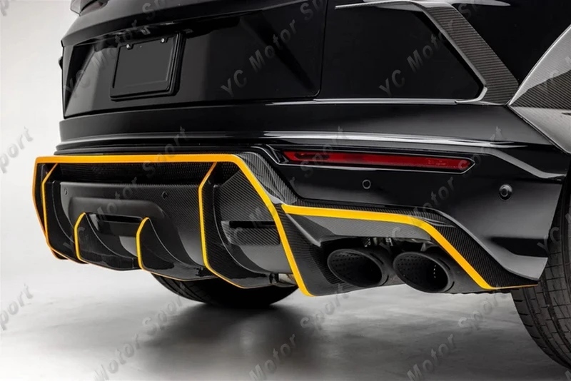 Автомобильный задний диффузор из сухого углеродного волокна VRS RMP edition подходит