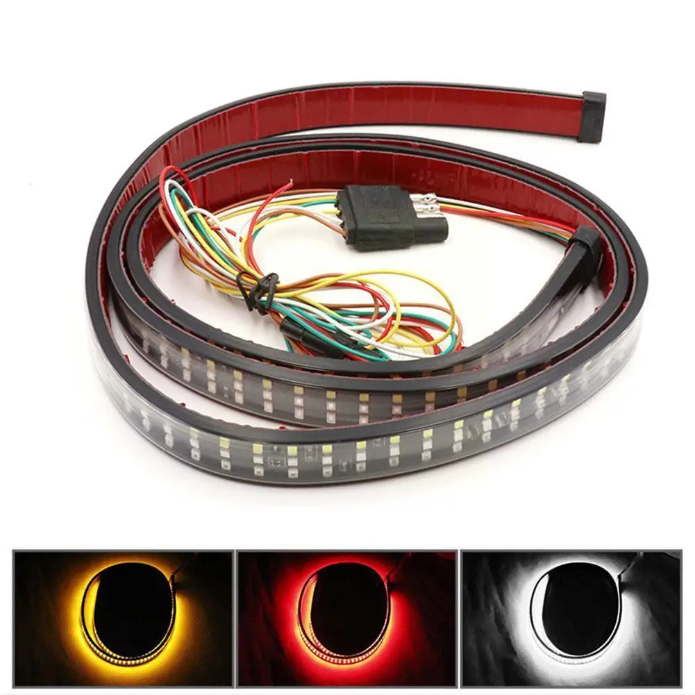 

60 Inch 432LED Triple Row Truck Tailgate Led Strip Light Bar With Reverse Brake Turn Signal Lights For Jeep Pickup Suv for Z3B7