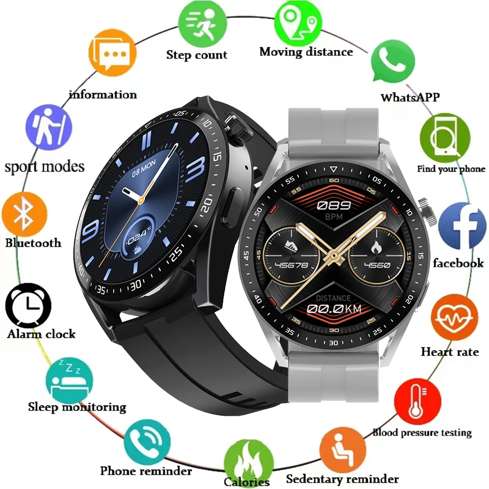 

2023 New Men Smart Watch Custom Dial Lady Physiological Function Remind Watch Bluetooth Call AI Voice Assistant Sport SmartWatch