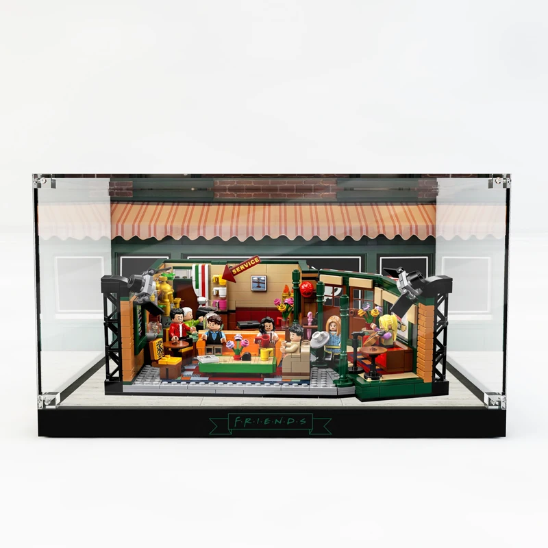 

Acrylic Display Box for lego Central Perk Showcase Friends Cafe 21319 Dustproof Clear Display Case (Lego Set not Included）