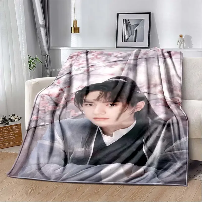 Фланелевое одеяло YiBo Wang китайское певичное покрывало для дивана Lan Zhan