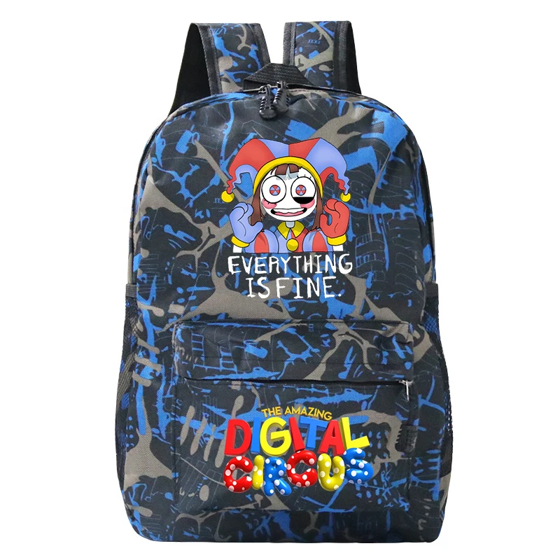 Anime The Amazing Digital Circus Jax Backpacks Pomni Student Daily School Bags Boys Girls Travel Bag Kids Back To Bookbag