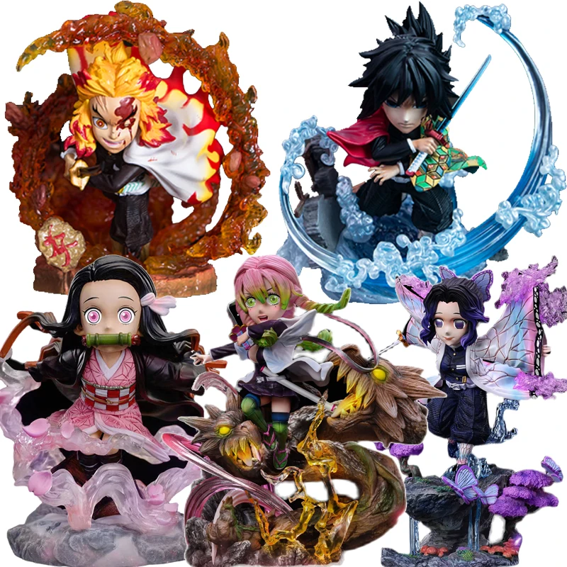 

Anime Demon Slayer Figure Kimetsu No Yaiba GK Rengoku Kyoujurou Kamado Nezuko Tomioka Giyuu Action Figure PVC Model Toys Gifts