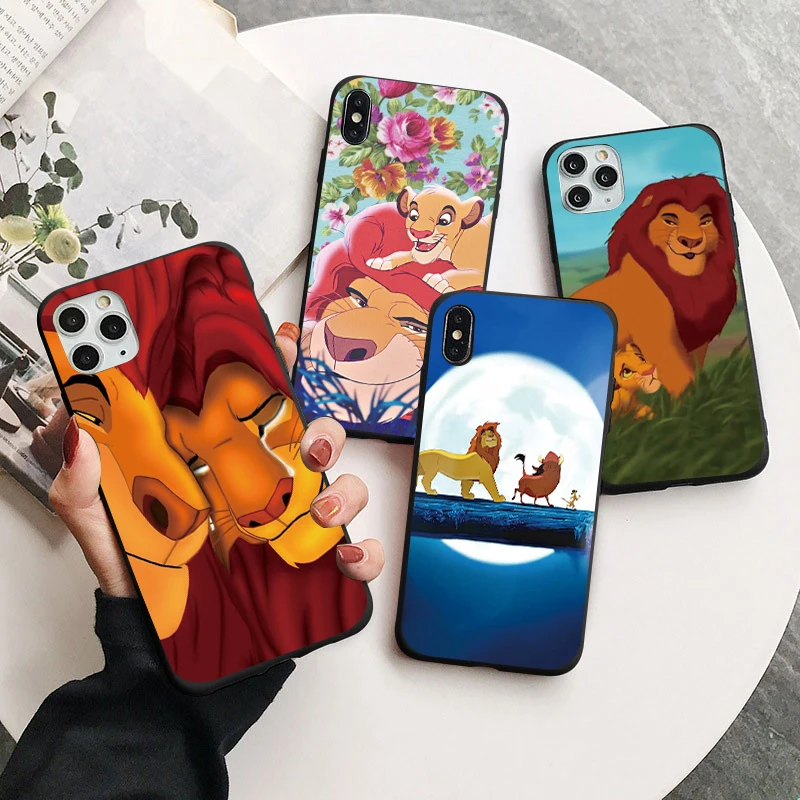 Чехол с мультяшным аниме Король Лев для Samsung Galaxy Note 20 10 9 8 S10 S10E S9 S20 Lite S21 FE S22 Ultra S8 Plus