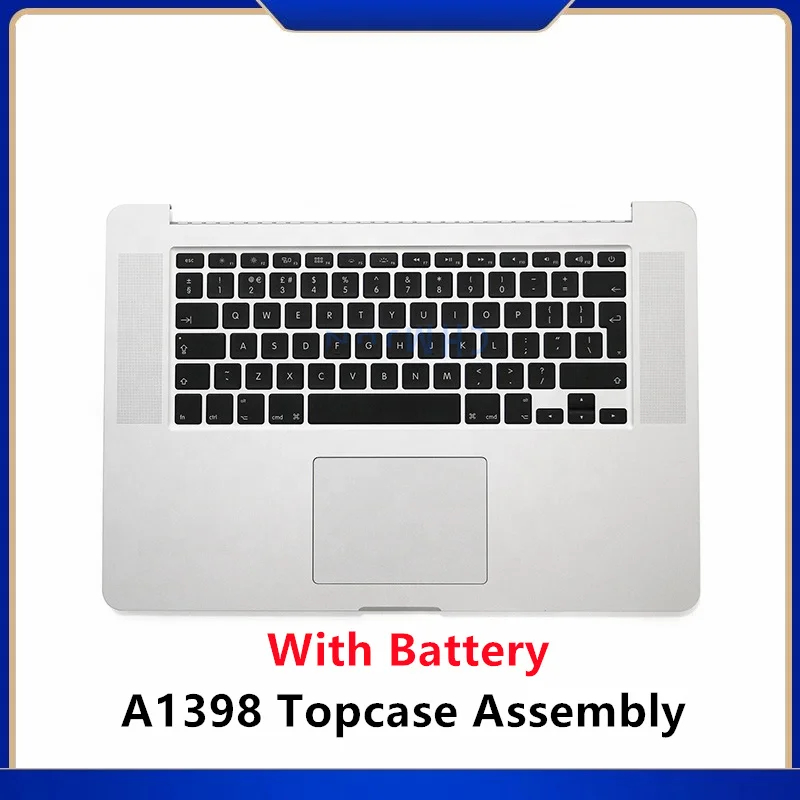 Original A1398 TopCase US Keyboard+Trackpad+Battery Assembly For Macbook Pro Retina 15