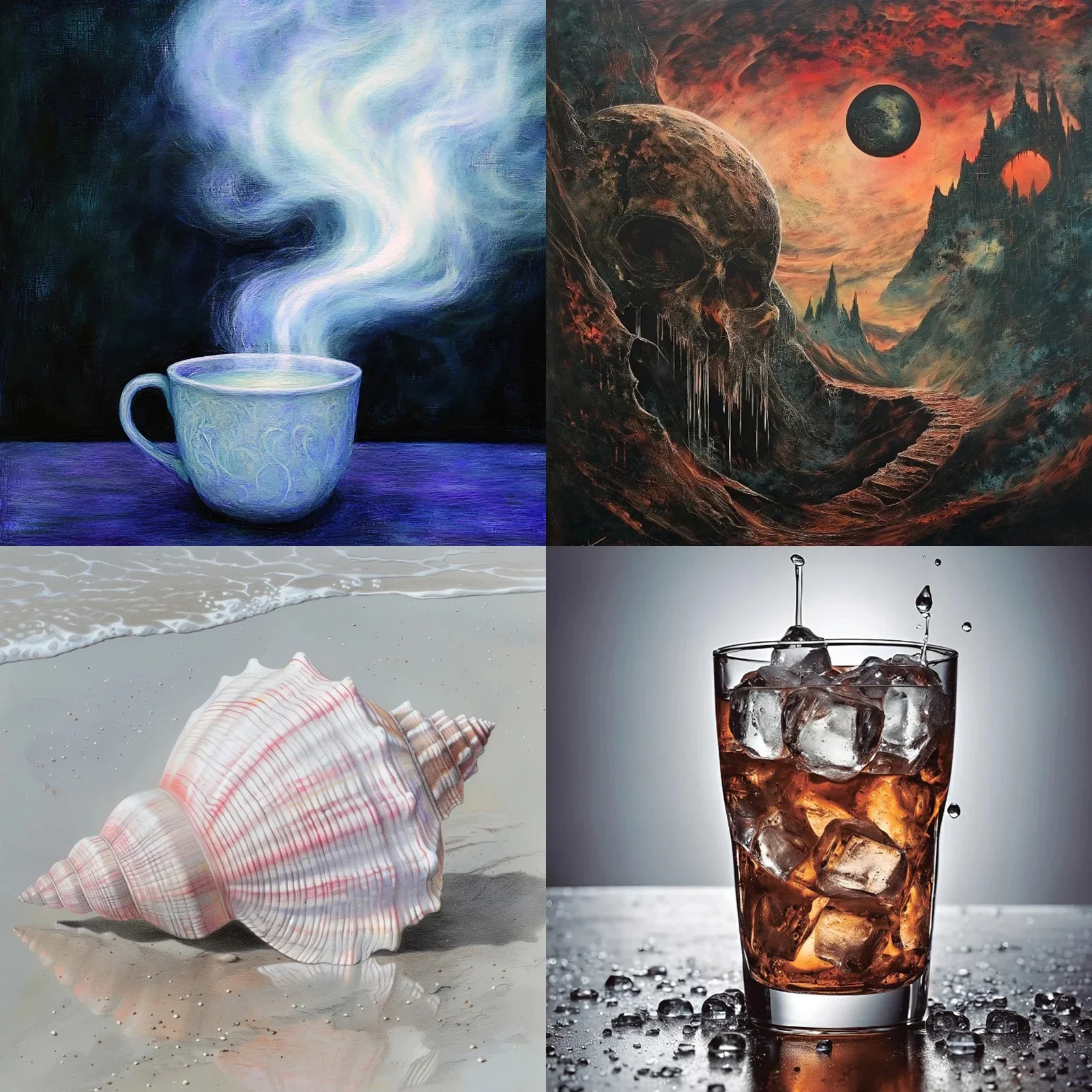 5D Набор Для Алмазной Живописи Сделайте Свой Собственный Горячий Чай Череп Пещера