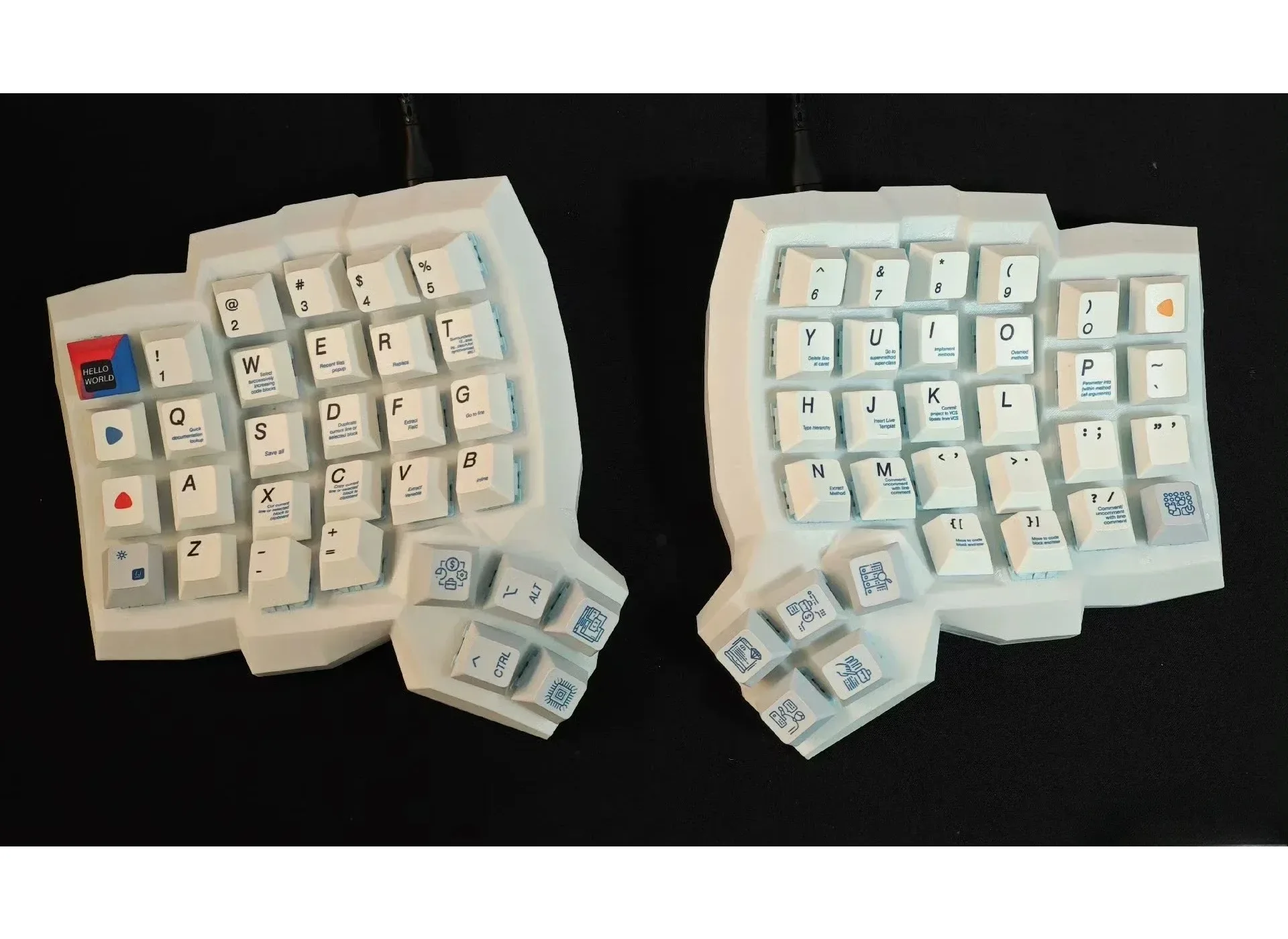 Комплект разделенной клавиатуры Dactyl Manuform 4x6, изготовленная на заказ проводная одномодовая разделенная механическая клавиатура с возможностью горячей замены, игровая клавиатура с флаконом типа C (art.: 3920cb890f5af) - 3920cb890f5af