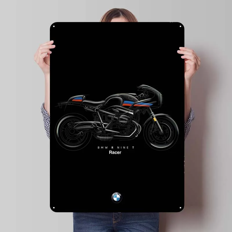 BMW R NINE T металлические знаки классический автомобильный плакат женский знак для