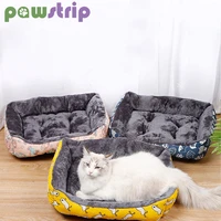 pet dog bed sofa mat soft canvas pet kennel basket for small medium dogs house cushion cat bed puppy accessories pet supplies