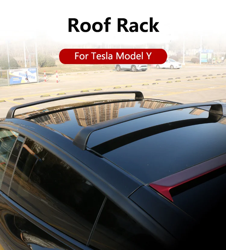 Обновленные поперечные рейки на крышу с противокражными замками Для Tesla Model Y/3 2017-2022, алюминиевые багажники, поперечные рейки на крыше