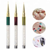 metal pulling line painting pens acrylic gel polish nail liner brush phototherapy engraving pen manicure tool 0 7cm0 9cm1 1cm