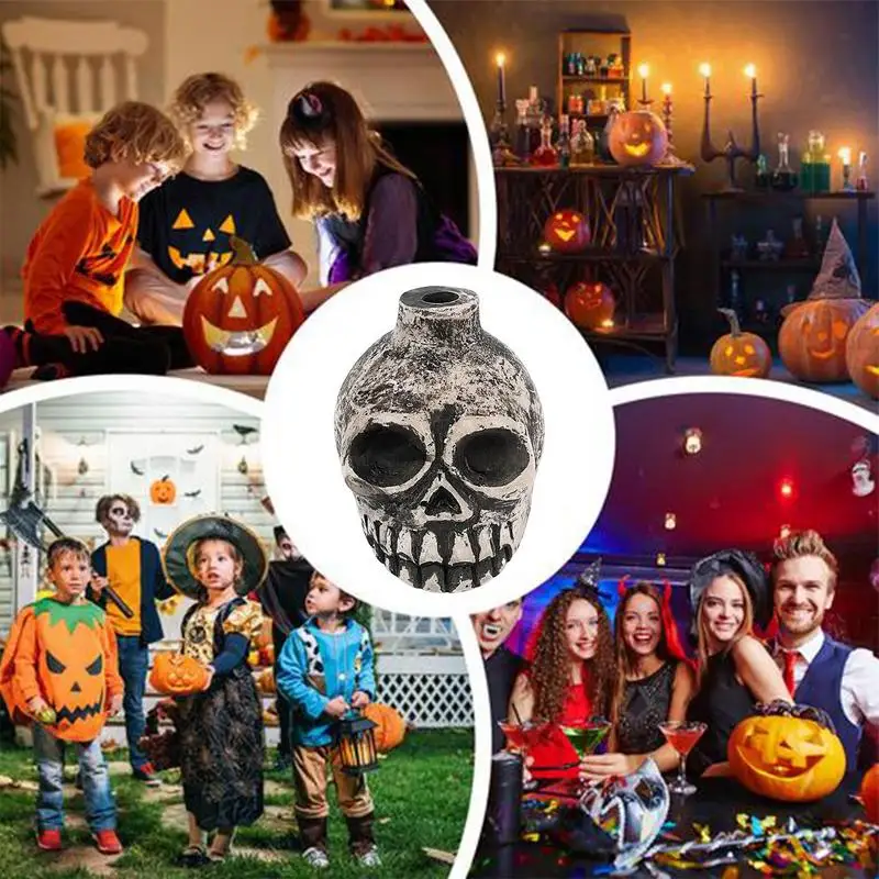 Aztech Death Whistle Worlds Громкий свисток Портативный череп Жуткий Ворона Свисток