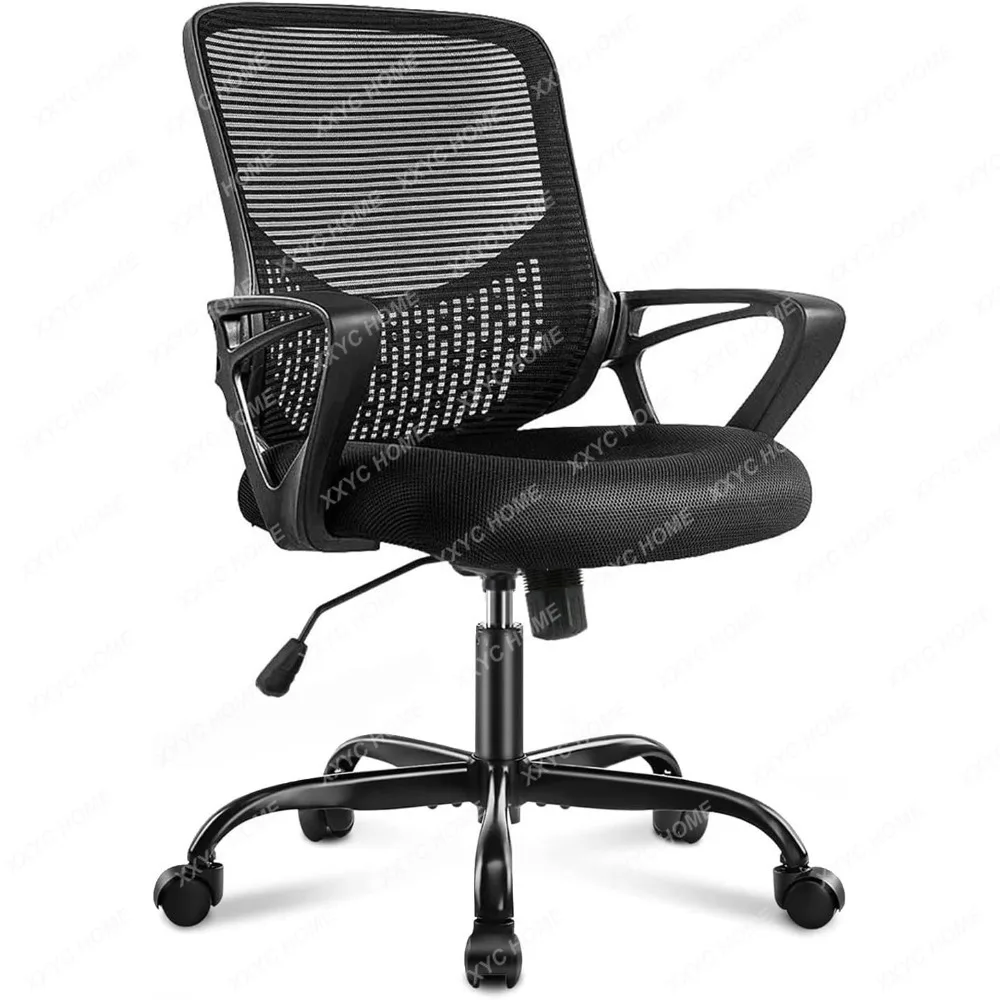 

Офисное кресло SMUG со средней спинкой, эргономичное Сетчатое компьютерное игровое кресло с большим сиденьем, регулируемое по высоте вращение