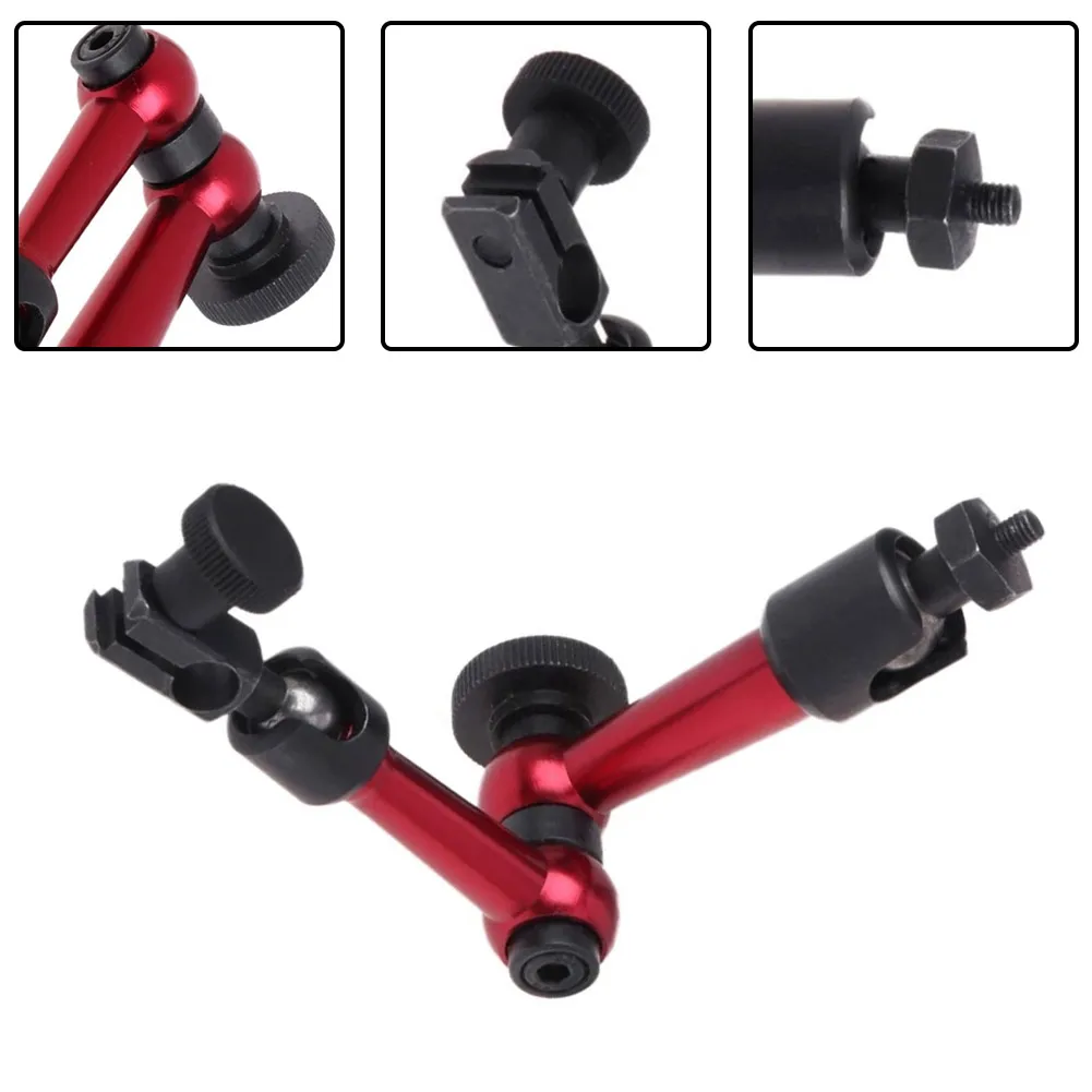 

1pcs Universal Magnetic Arm Alloy Metal Base Holder Stand Flexible Dial Test Indicator Holder For Lever Dial Indicator