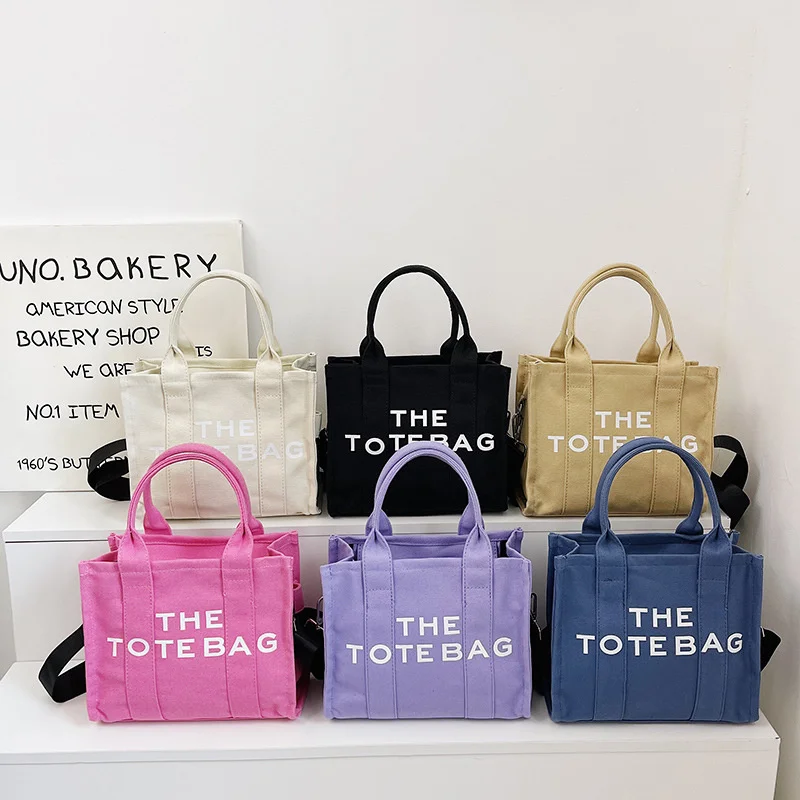 Luxury Designer The Tote Bag For Women Large Capacity Canvas Handbags Female Hand Shoulder Messenger Bags Lady High Quality 2023