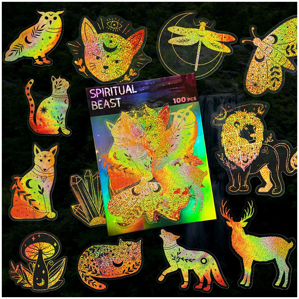 

50/100 шт голографическая лазерная наклейка бабочка s прозрачная золотая наклейка скейтборд автомобиль велосипед водостойкие Мультяшные наклейки декоративные