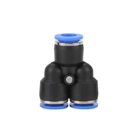 py y shape pneumatic connector air fitting 4681012mm 3 way plastic push in hose 18 38 12 14 water quick connection
