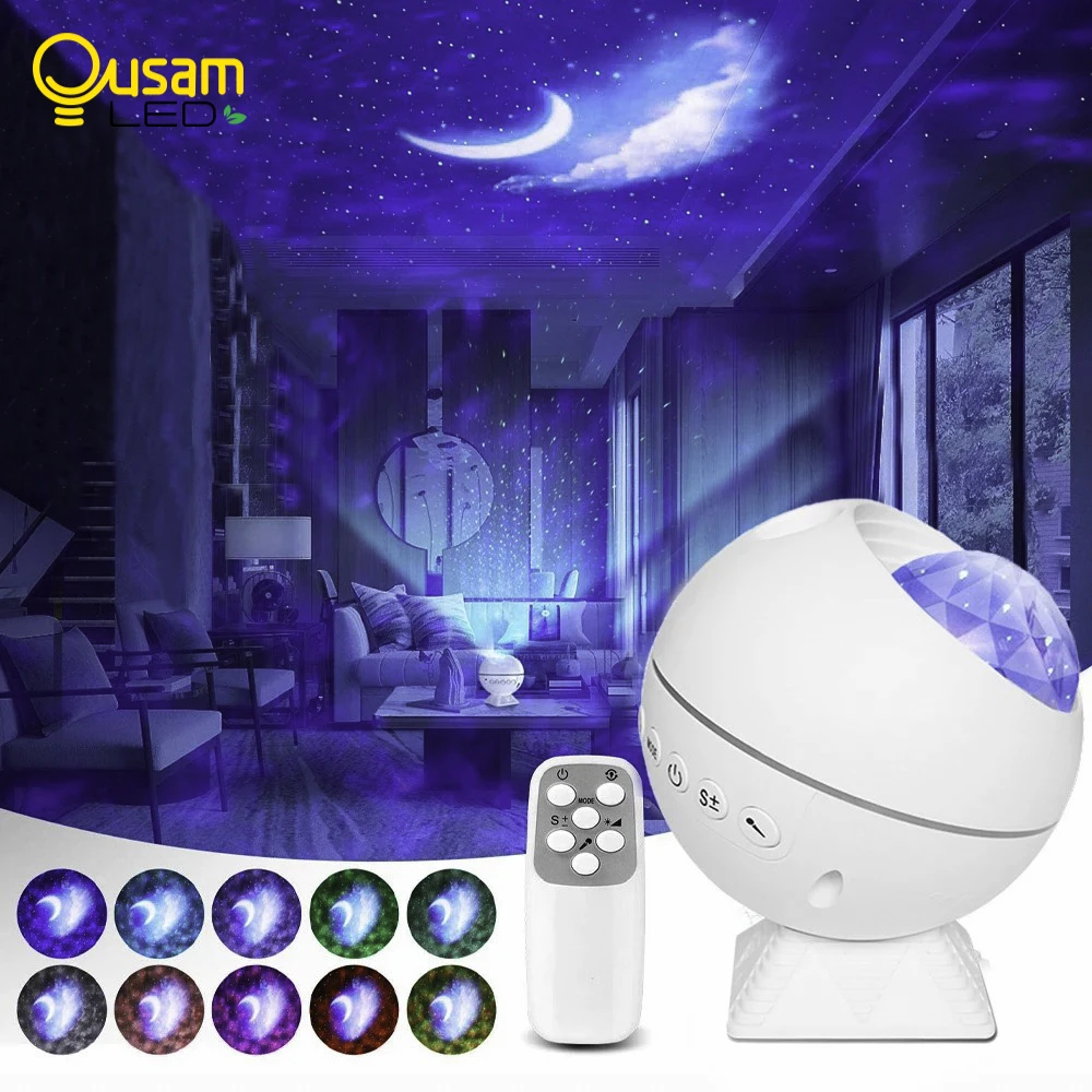 

Projector Starry Sky Ceiling Night Star Galaxy Projector Starling Kid's Gift Children's Night Light Moon Lamp