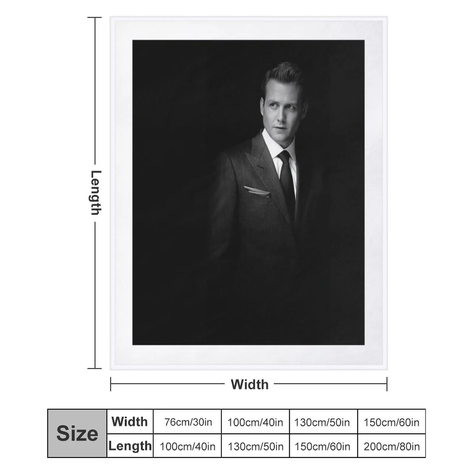 Harvey Spectre. Одеяло Одиночные волосы Одеяла