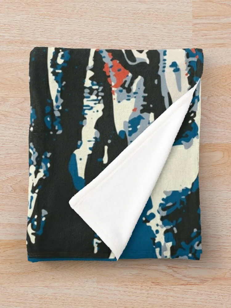 Винтажное лыжное одеяло Breckenridge с постером тонкое для детской кровати